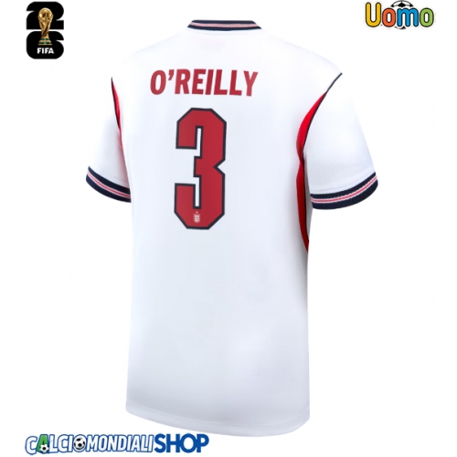 Maglie da calcio Inghilterra Nico O'Reilly #3 Prima Maglia Mondiali 2026  Manica Corta